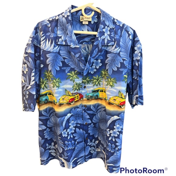 Aloha Republic Other - ALOHA REPUBLIC XXL Big Man's Classic Surfer Woody Wagon Hawaiian Camp Shirt